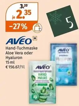 Müller Hand-Tuchmaske Aloe Vera oder Hyaluron Angebot