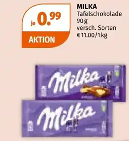 Müller MILKA Tafelschokolade Angebot