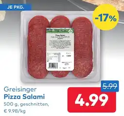 T&G Greisinger Pizza Salami Angebot