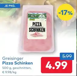 T&G Greisinger Pizza Schinken Angebot
