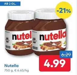T&G Nutella Angebot