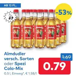 T&G Almdudle versch. Sorten oder Spezi Cola-Mix Angebot