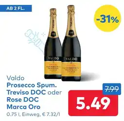 T&G Prosecco Spum. Treviso DOC oder Rose DOC Marca Oro Angebot