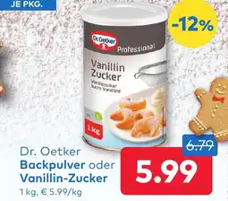 T&G Dr. Oetker Backpulver oder Vanillin-Zucker Angebot