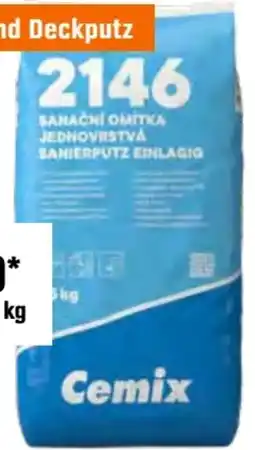 OBI Cemix Sanierputz 2146 Angebot