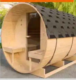 OBI Home Deluxe Outdoor Fasssauna Lahti Angebot