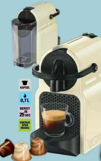 Red Zac Nespresso Kaffeemaschine EN 80.CW Inissia Vanilla Cream Angebot