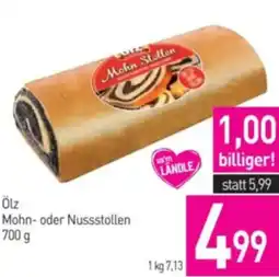 Sutterlüty Ölz mohn- oder nussstollen Angebot