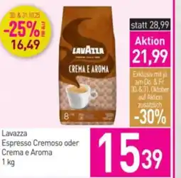 Sutterlüty Lavazza espresso cremoso oder crema e aroma Angebot