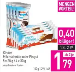 Sutterlüty Kinder pingui milchschnitte oder pingui Angebot
