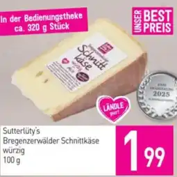 Sutterlüty Sutterlüty's bregenzerwälder schnittkäse Angebot