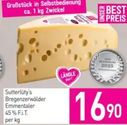 Sutterlüty Sutterlüty's Bregenzerwälder Emmentaler Angebot