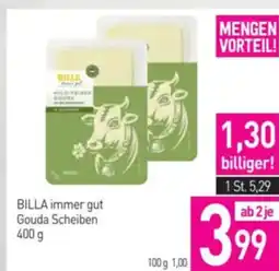 Sutterlüty BILLA immer gut Gouda Scheiben Angebot