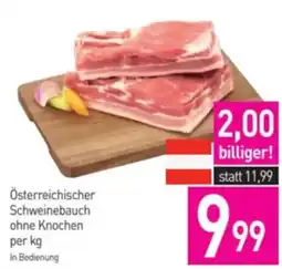Sutterlüty Österreichischer schweinebauch ohne knochen per kg Angebot