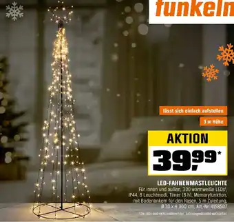 OBI Led-fahnenmastleuchte Angebot