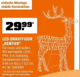 OBI LED-DRAHTFIGUR ,,RENTIER Angebot