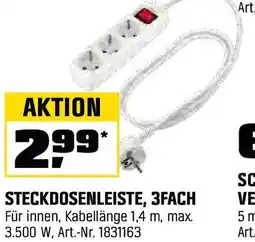OBI Steckdosenleiste, 3fach Angebot