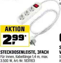 OBI Steckdosenleiste, 3fach Angebot