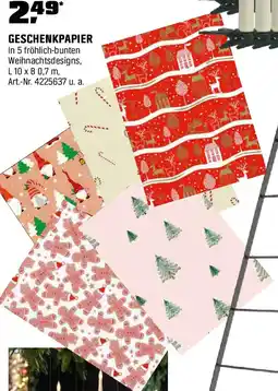 OBI Geschenkpapier Angebot