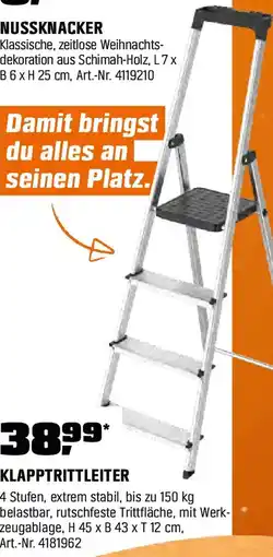 OBI Klapptrittleiter Angebot