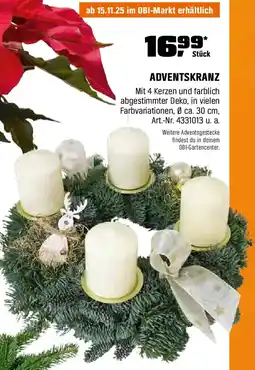 OBI Adventskranz Angebot