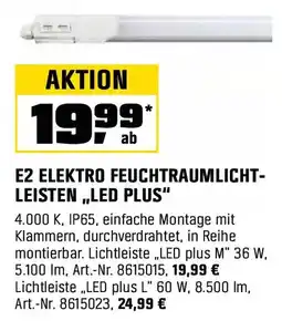 OBI E2 elektro feuchtraumlicht- leisten,,led plus Angebot
