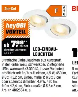 OBI Led-einbau- leuchten Angebot