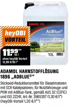 OBI Adamol harnstofflösung 1896 adblue Angebot