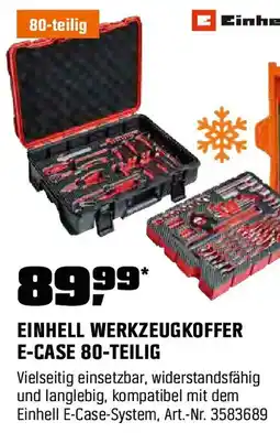 OBI Einhell werkzeugkoffer e-case 80-teilig Angebot