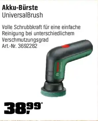 OBI Akku-Bürste UniversalBrush Angebot