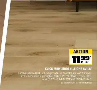 OBI Klick-vinylboden eiche avila Angebot