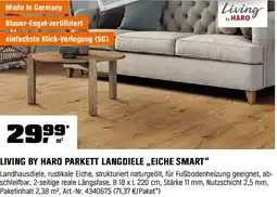 OBI Living by haro parkett langdiele eiche smart Angebot