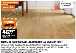OBI Living by haro parkett landhausdiele eiche nature Angebot
