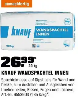 OBI Knauf wandspachtel innen Angebot