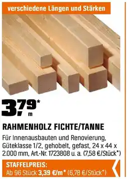 OBI Rahmenholz fichte/tanne Angebot