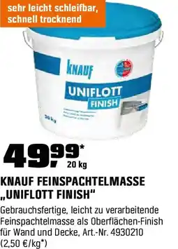 OBI Knauf feinspachtelmasse uniflott finish Angebot