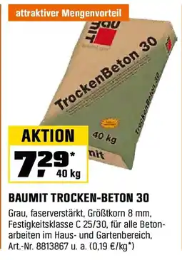 OBI Baumit trocken-beton 30 Angebot