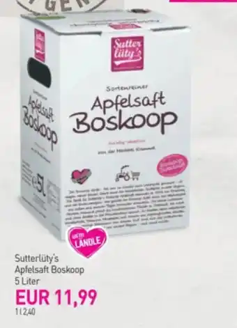 Sutterlüty Sutterlüty's apfelsaft boskoop Angebot