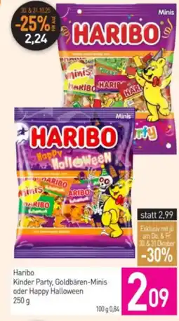 Sutterlüty Haribo kinder party, goldbären-minis oder happy halloween Angebot