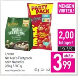 Sutterlüty Lorenz nic nac's partypack oder nussmix Angebot