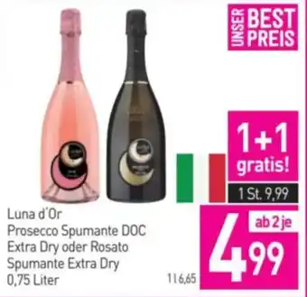 Luna d'OProsecco Spumante DOC Extra Dry oder Rosato Spumante Extra Dry
