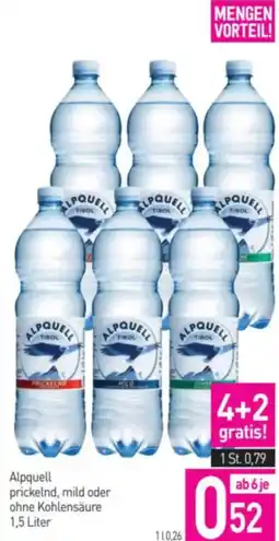 Sutterlüty Alpquell prickelnd, mild oder ohne kohlensäure Angebot