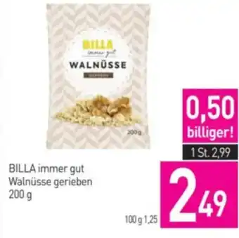 Sutterlüty BILLA immer gut Walnüsse gerieben Angebot