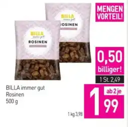 Sutterlüty Billa immer gut rosinen Angebot