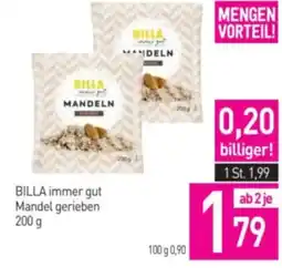 Sutterlüty Billa immer gut mandel gerieben Angebot