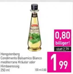 Sutterlüty Hengstenberg condimento balsamico bianco mediterrane Kräuter oder Himbeeressig Angebot