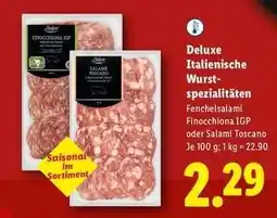 Lidl Deluxe Italienische Wurstspezialitäten Angebot