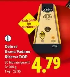 Lidl Deluxe Grana Padano Riserva DOP Angebot