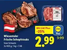 Lidl WIESENTALER Frische Schopfsteaks Angebot