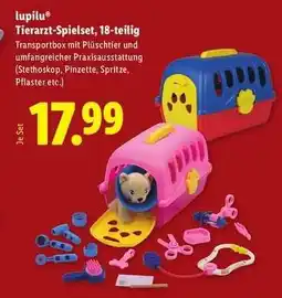 Lidl lupilu Tierarzt-Spielset, 18-teilig Angebot
